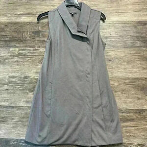 Elegant Grey Sleeveless Dress